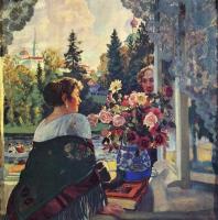 Kustodiev, Boris - By Window